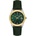 Daniel Klein DK. 6.14184-4 - дамски часовник, кварцов, 30 mm, зелен, кристали, дата, зелена кожа