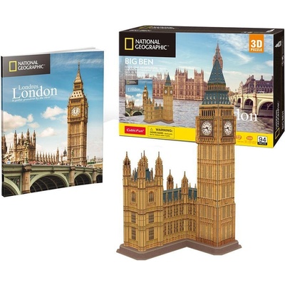 CubicFun Пъзел 3D National Geographic London Big Ben 94ч (1007286F)