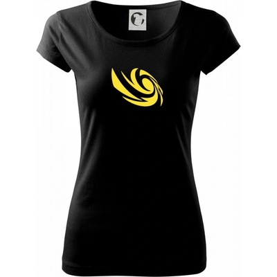 Vortex logo samostatné Pure dámske tričko Čierna