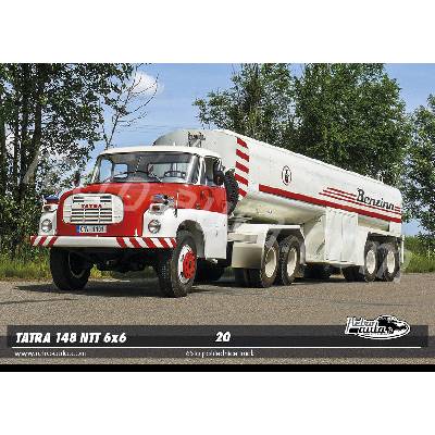 Pohlednice TRUCK č. 20 - TATRA 148 NTt 6x6 (1969 - 1982) s návěsem CO 23 TO