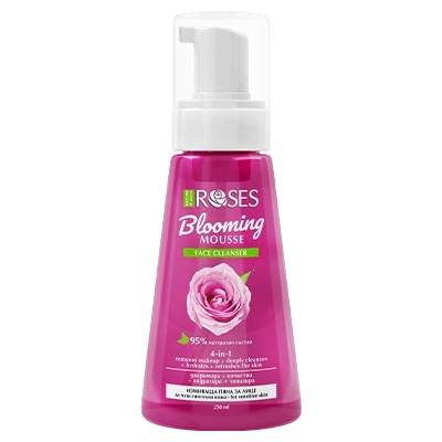 AGIVA 4в1 Измиваща пяна за лице roses за чувствителна кожа (999407)