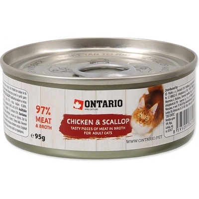 Ontario Cat Chicken Pieces Scallop 95 g – Zbozi.Blesk.cz