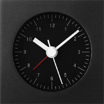 Lemnos Будилник City Pop големи фигури черен (YK19-18 BK)