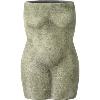 Bloomingville Сиво-зелена теракотена ваза, височина 16 cm Emeli - Bloomingville (82049565)
