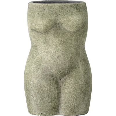 Bloomingville Сиво-зелена теракотена ваза, височина 16 cm Emeli - Bloomingville (82049565)