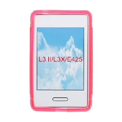 Puzdro gumené LG E430 Optimus L3 II ružové