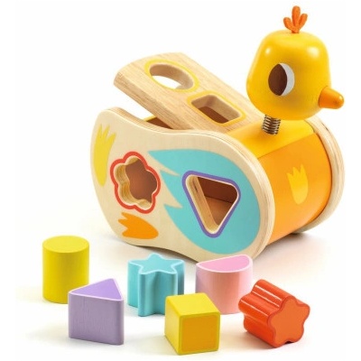 Djeco Boitatou kuriatko vkladačka príklopka 6 dielov Baby color