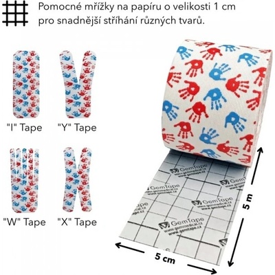 RayonGEM Kinesiology Tape hands 5 cm x 5 m