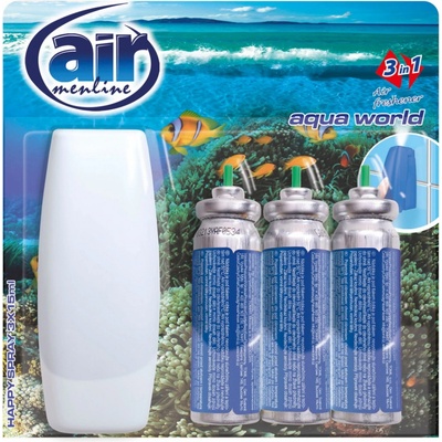 AIR MENLINE Aqua World náhradná náplň 3 x 15 ml