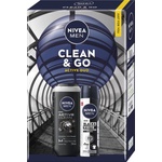 Nivea Men Подаръчен комплект Clean & Go, 2 части