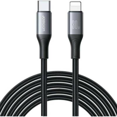 Joyroom S-A28 opletený nabíjecí a datový USB-C na Lightning 2m černý