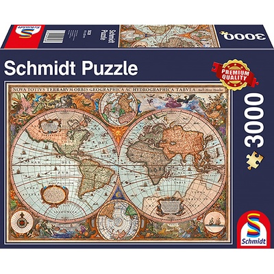Schmidt Historická mapa světa 3000 dílků