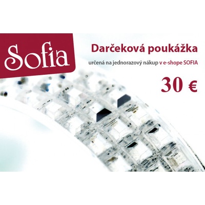 Darčeková poukážka v hodnote 30 € DP30
