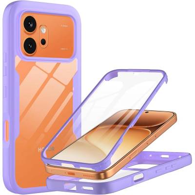 Techsuit Калъф за Honor 600 / 600 Pro - ColorVerse 360 Series + протектор - Techsuit - Лилав