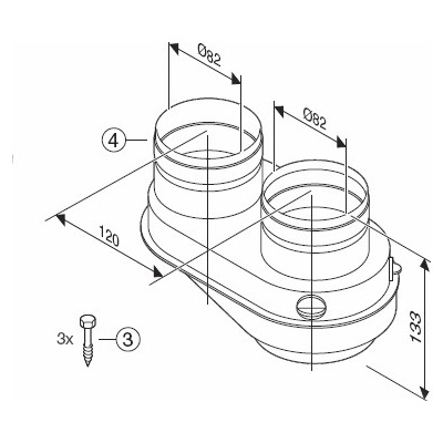 Bosch rozdělovač odkouření 2 x 80 mm s měřícími body 7738113529 – Zbozi.Blesk.cz