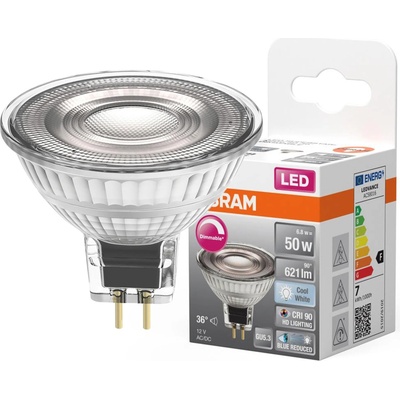 Osram LED žiarovka GU5.3 MR16 8W 50W 670lm 4000K Neutrálna 36° CRI90 12V SUPERSTAR+ Stmievateľná