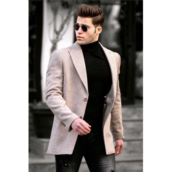 Madmext Мъжко палто 9481 - Бежово 290470 (290470_Бежов)