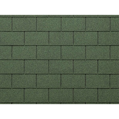 Tegola Kanadský šindel ECO Obdélník 1 000 x 340 mm zelená mix 1m²