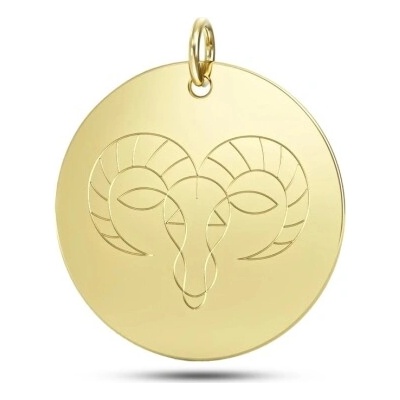 Couple Přívěsek znamení zvěrokruhu Ares ze žlutého zlata Symbol Lev 585 66 2 0729.0Z00.0.47.000.21.LEV