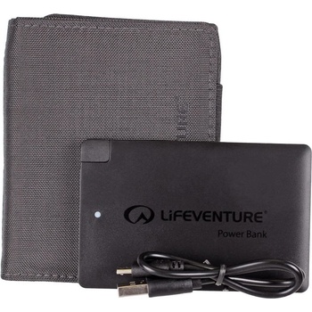 LIFEVENTURE Rfid Charger Wallet with power Цвят: сив
