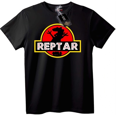 NOONEBRAND Тениска Reptar в стил Jurassic Park - L, Black