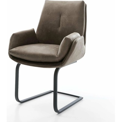 Delife Clea-Flex mikrovlákno taupe vintage plochá černá