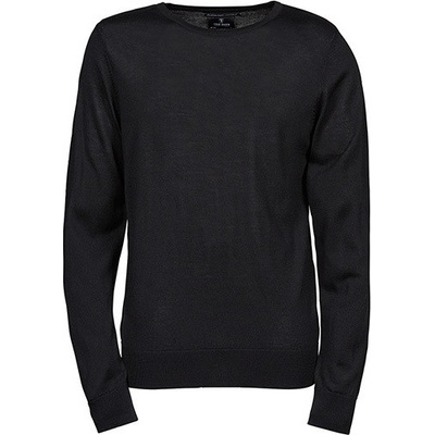 Tee Jays Přiléhavý vlněný merino svetr černá – Hledejceny.cz