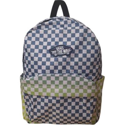 VANS OLD SKOOL GROM CHECK BACKPACK TRUE NAVY