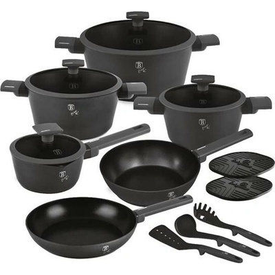 Berlingerhaus s titanovým povrchom 15 ks Antracit Collection BH-8141