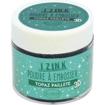 Aladine Prášek na embosing 25 mn tyrkysová třpyti
