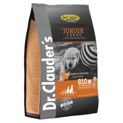 Dr.Clauder's Junior Large Breed - Премиум суха храна за подрастващи кучета от големи/огромни породи с пилешко и ориз 12.5 кг