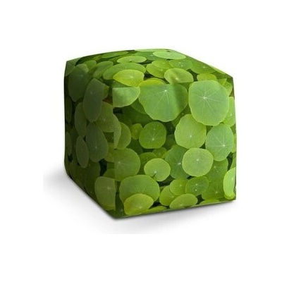 Sablio Taburet Cube Listy leknínu: 40x40x40 cm