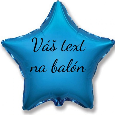 Personal Godan Fóliový balón s textem Modrá hvězda 45 cm