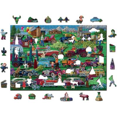 Wooden City - Puzzle Vintage Cars 505 - 500 piese