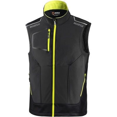 Sparco Illinois Tech Light Vest softshellová vesta sivá žltá