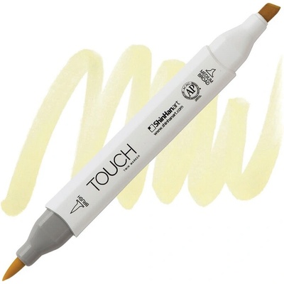Lihová fixa TOUCH oboustranná Brush & Chisel, Pastel yellow (Y37)
