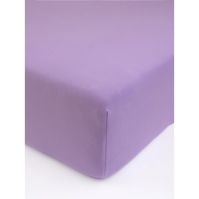 MKLuzkoviny.cz Jersey prostěradlo s elastanem deluxe levandulové 140x200