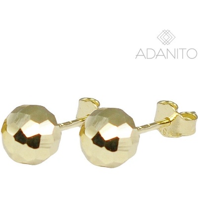 ADANITO BRN1269G zlaté náušnice pecky 5 mm 0.72 g