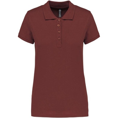 Kariban K255 Dámske piqué polo červená Wine