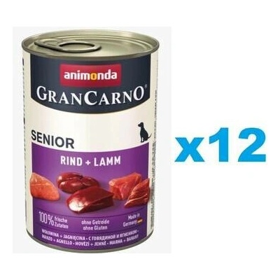 Animonda GranCarno Senior hovězí & jehně 12 x 800 g