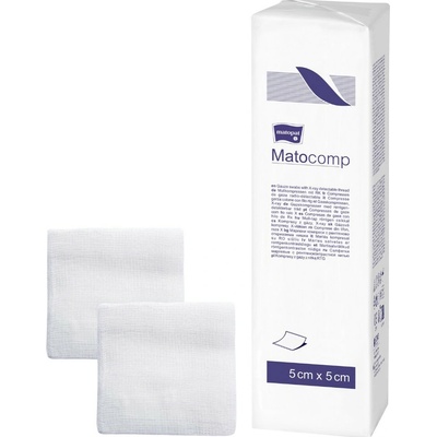 Matopat Matopat Matocomp Gázové kompresy na kozmetické účely 100 kusov 5 x 5 cm 17 16