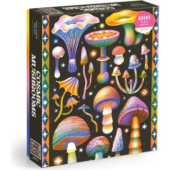 Galison - Puzzle Cosmic Mushrooms - 1 000 piese