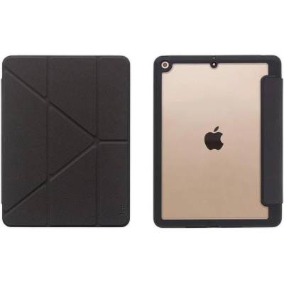 Torrii Torero Case - полиуретанов кейс и поставка с отделение за Apple Pencil за iPad 7 (2019), iPad 8 (2020) (черен)