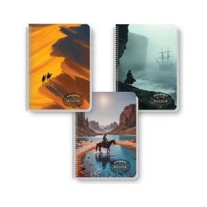 Black and White Тетрадка със спирала Hero А4 80л на редове