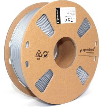 Gembird 3DP-PLA1.75-01-S, 3D филамент, PLA, 1, 75mm, 1000g, Сребро (3DP-PLA1.75-01-S)