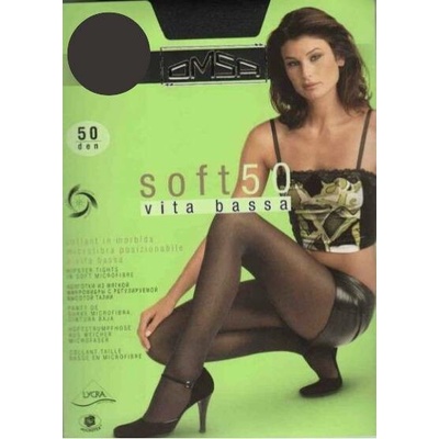 Omsa Punčochové kalhoty SOFT VITA BASSA 50 DEN fumo Šedá