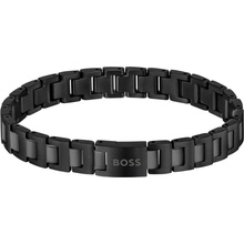 Hugo Boss Čierny pánsky náramok z ocele Candor 1580752