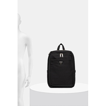 GUESS Раница Guess FOLLIE дамска в черно голям размер с изчистен дизайн TWNN96 76034 (TWNN96.76034)