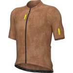 Alé Мъжка фланелка с къс ръкав за колоездене Alé Pragma Crash S/S Jersey Cycling jersey - Suede Colour - размер 4XL (056-3949-0719)