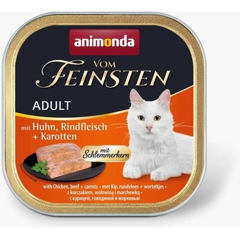 Animonda von feinsten 2 in 1 chicken, beef and carrots -Котешки пастет с пиле, телешко и моркови, 100 гр